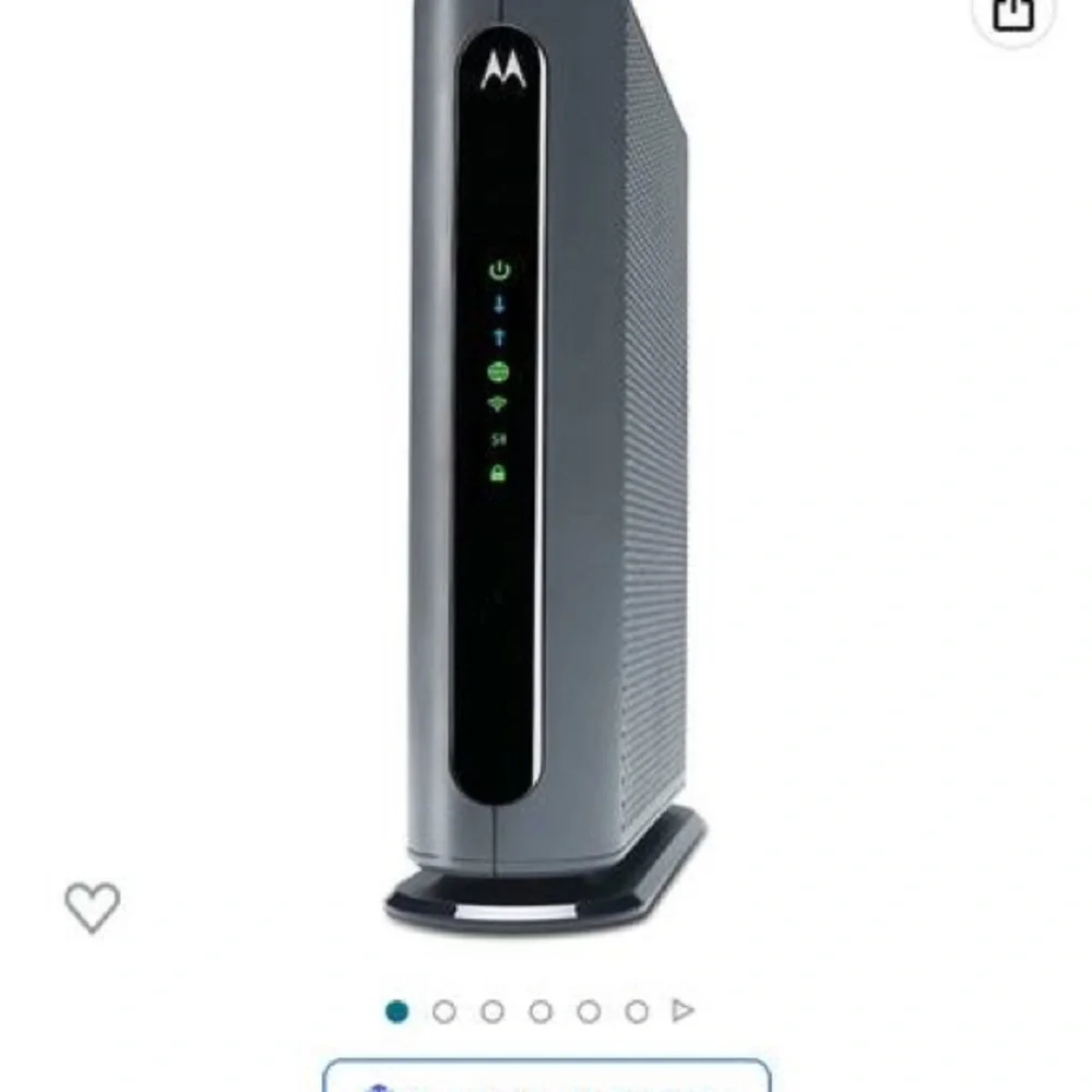 New Motorola MG7700 Modem WiFi Router Combo with Power Boost. Sealed in its box